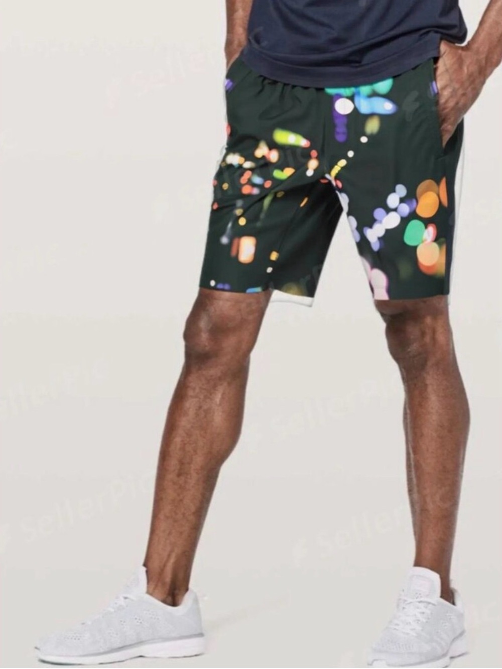 Lululemon T.H.E. Men's Linerless Shorts in City Lights Blink Me